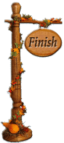 Finish sign